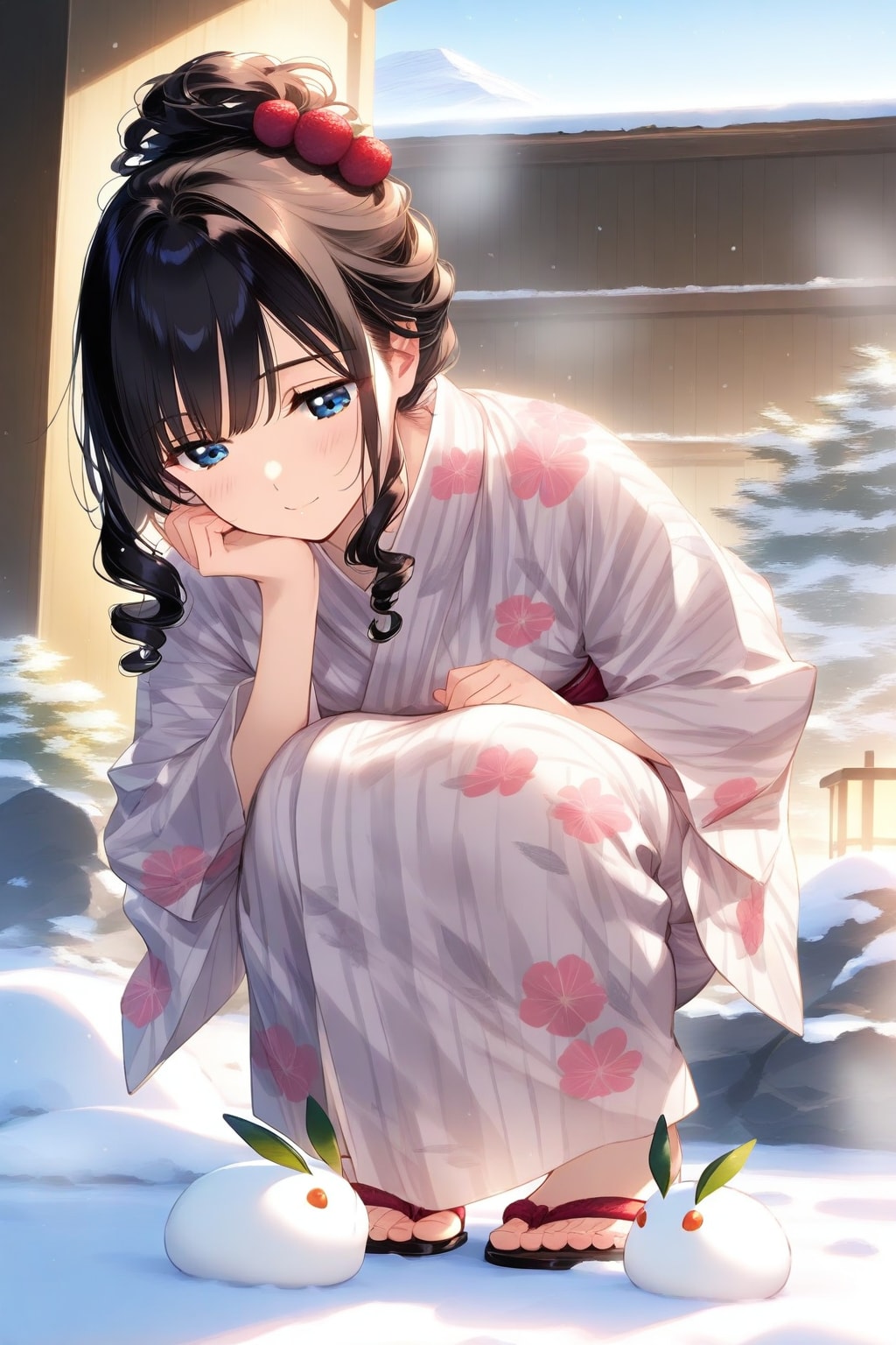 温泉旅館浴衣女子 | の人気AIイラスト・グラビア