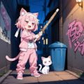 ねこちゃんのカーゴパンツ姿！！ 3枚目