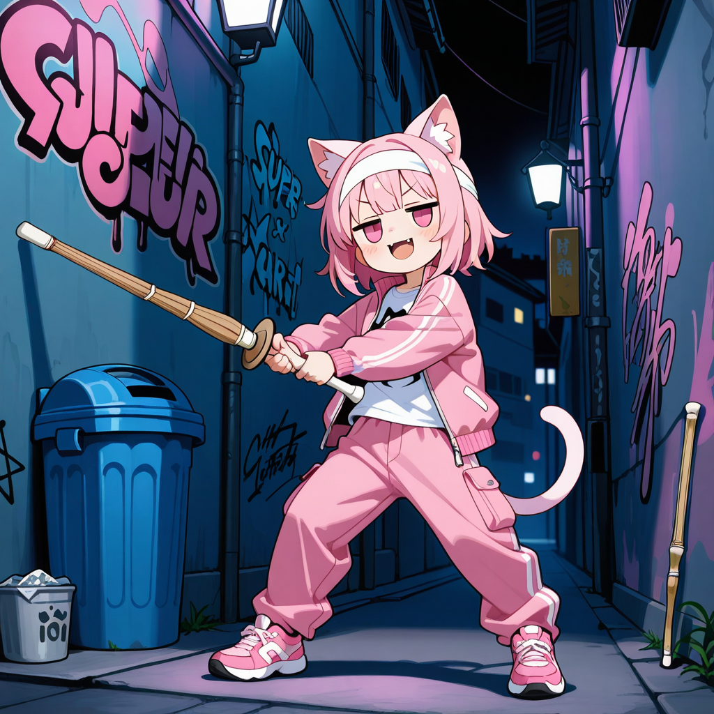 ねこちゃんのカーゴパンツ姿！！