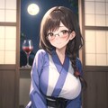 りえさんの月見酒 3枚目