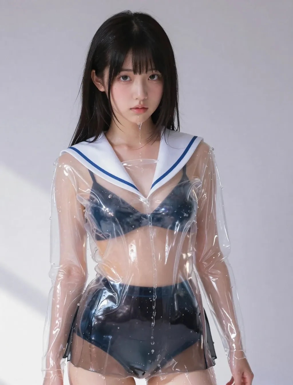 とろける透明セーラー服