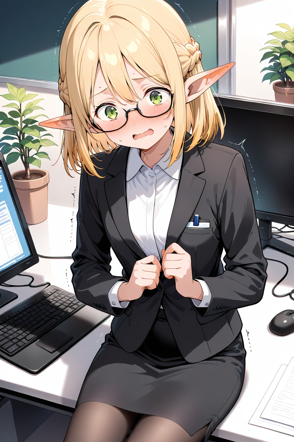 何で私が…困惑のOLエルフ