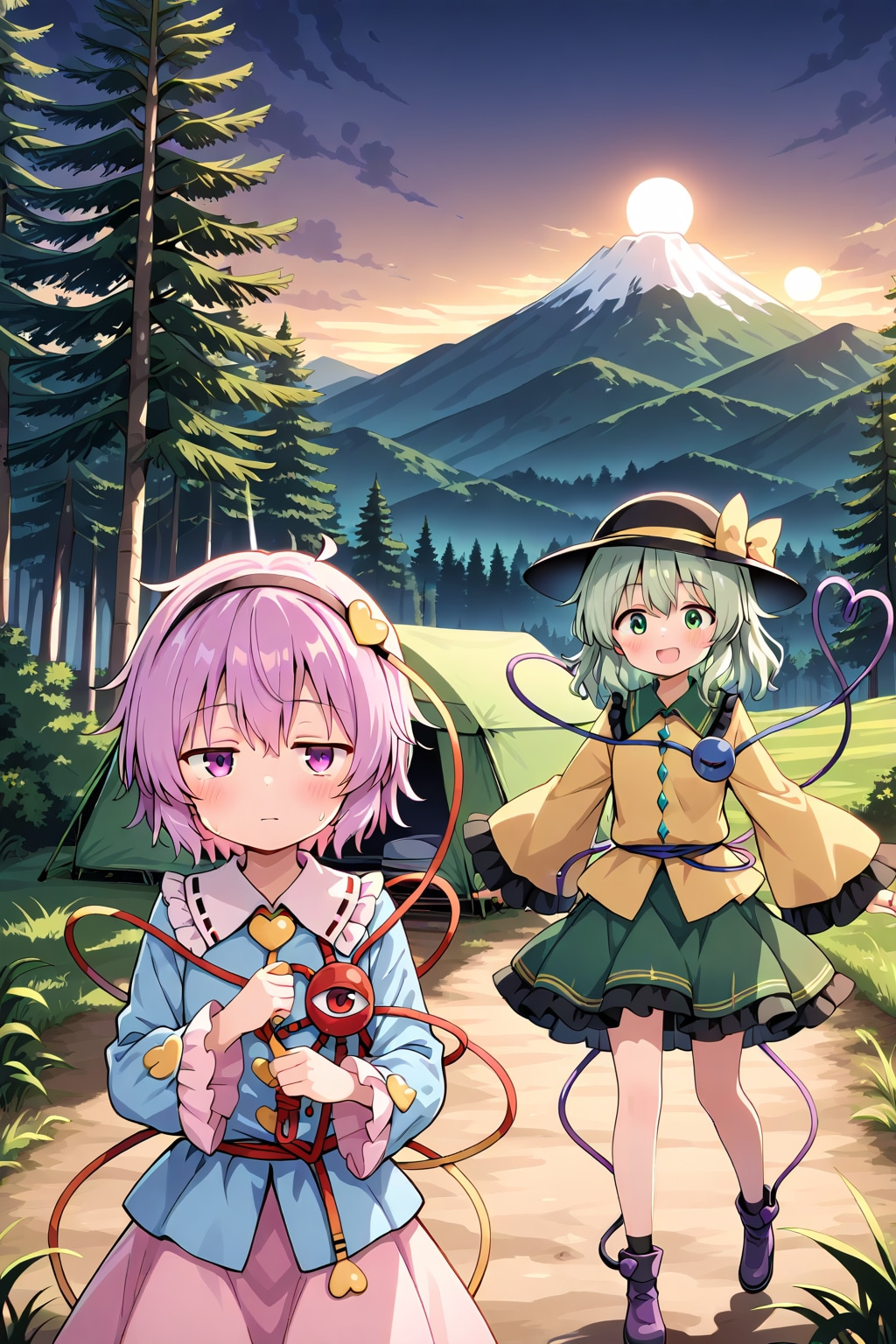 アウトドアする古明地姉妹
