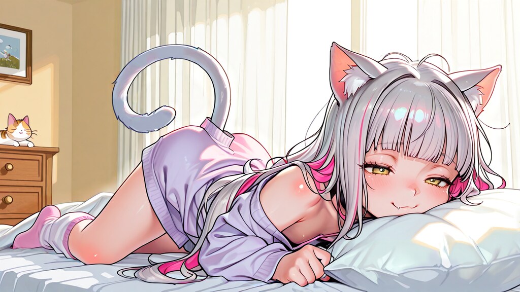 [夏休み最終日の朝]ほら準備出来たよー宿題も持ったし！いくよいくよー…え？