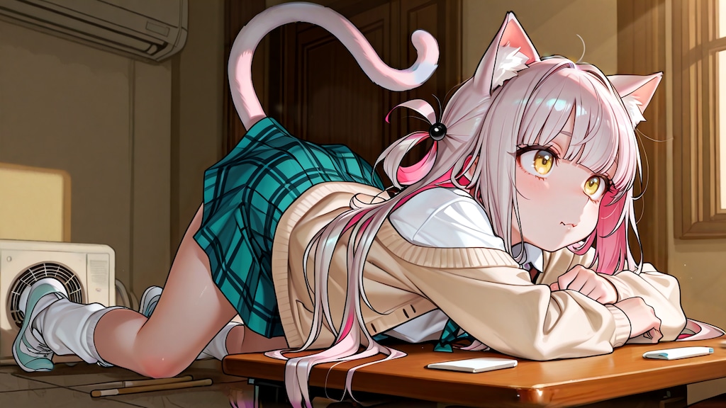 [夏休み最終日の朝]ほら準備出来たよー宿題も持ったし！いくよいくよー…え？