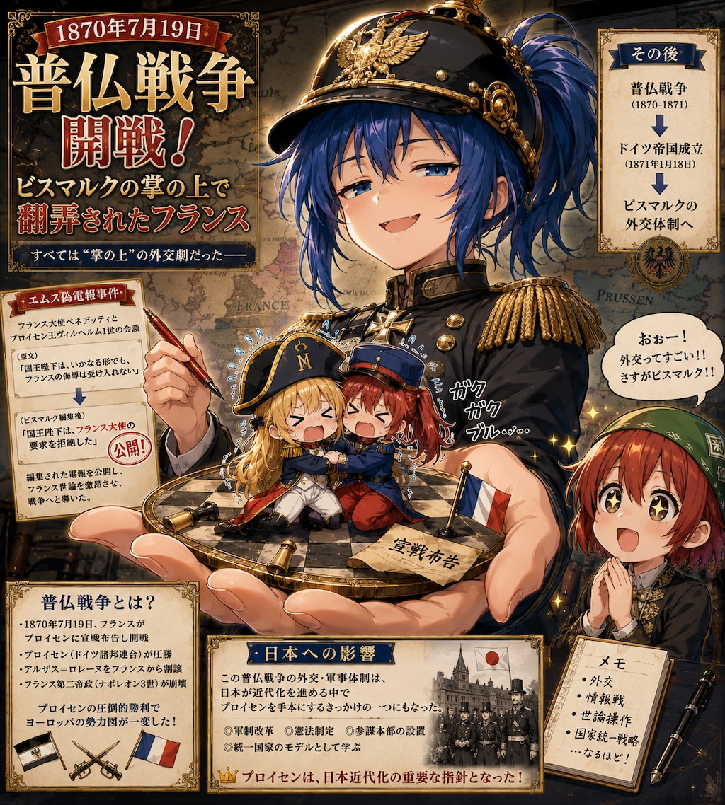 7月19日は普仏戦争が始まった日