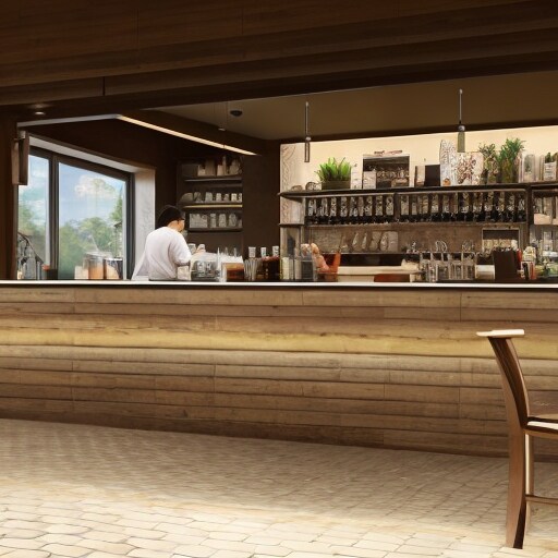 自分だけのカフェ | の人気AIイラスト・グラビア