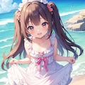 夏のフリルワンピース 3枚目