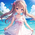 夏のフリルワンピース 2枚目