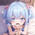 片目少女(舌でお掃除ver) 2枚目