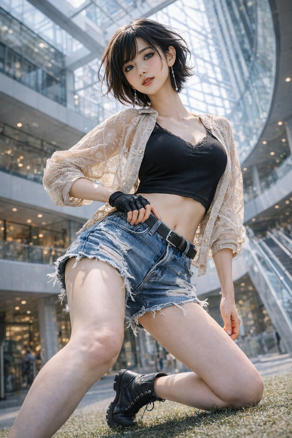 ホットパンツの3人