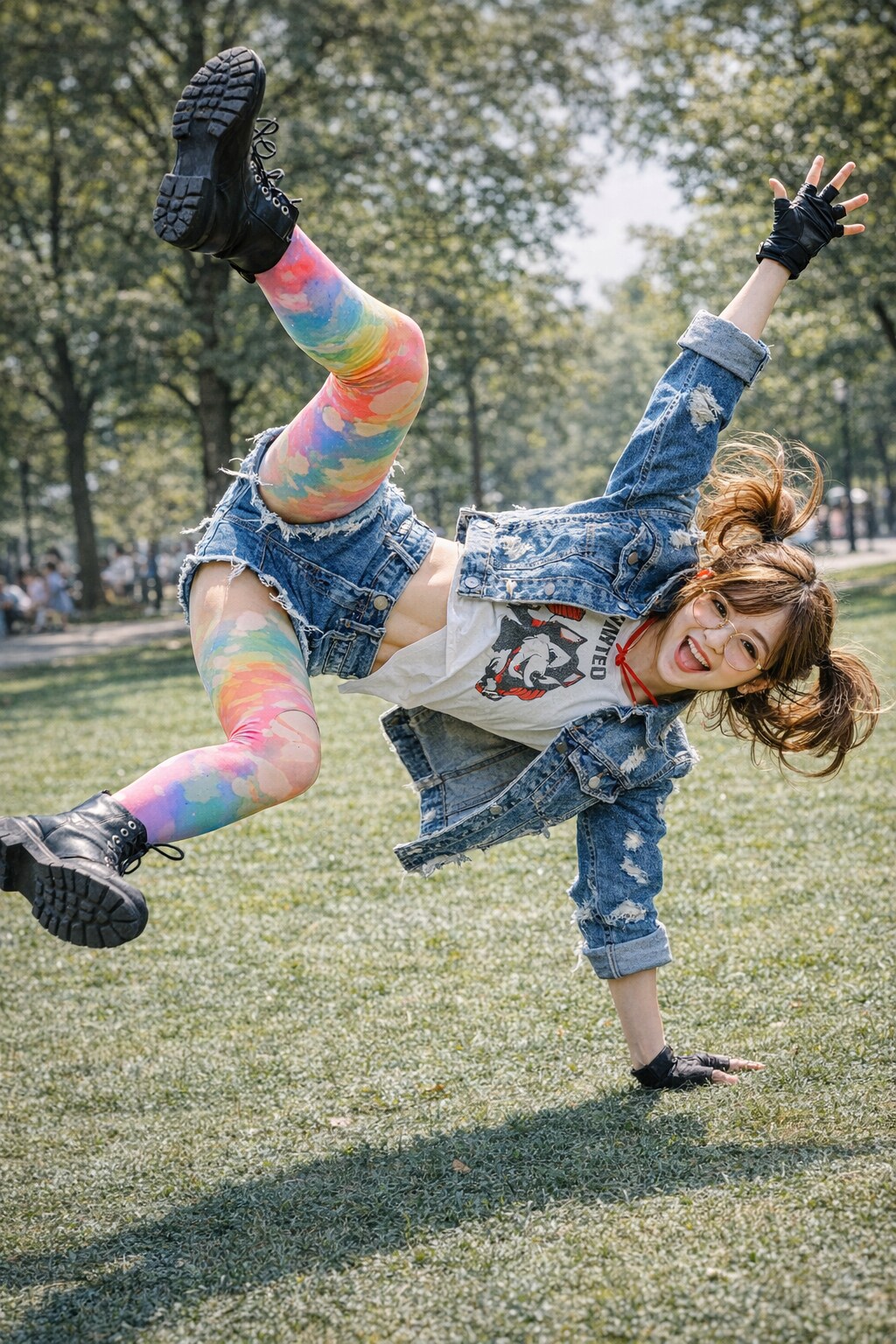 ホットパンツの3人