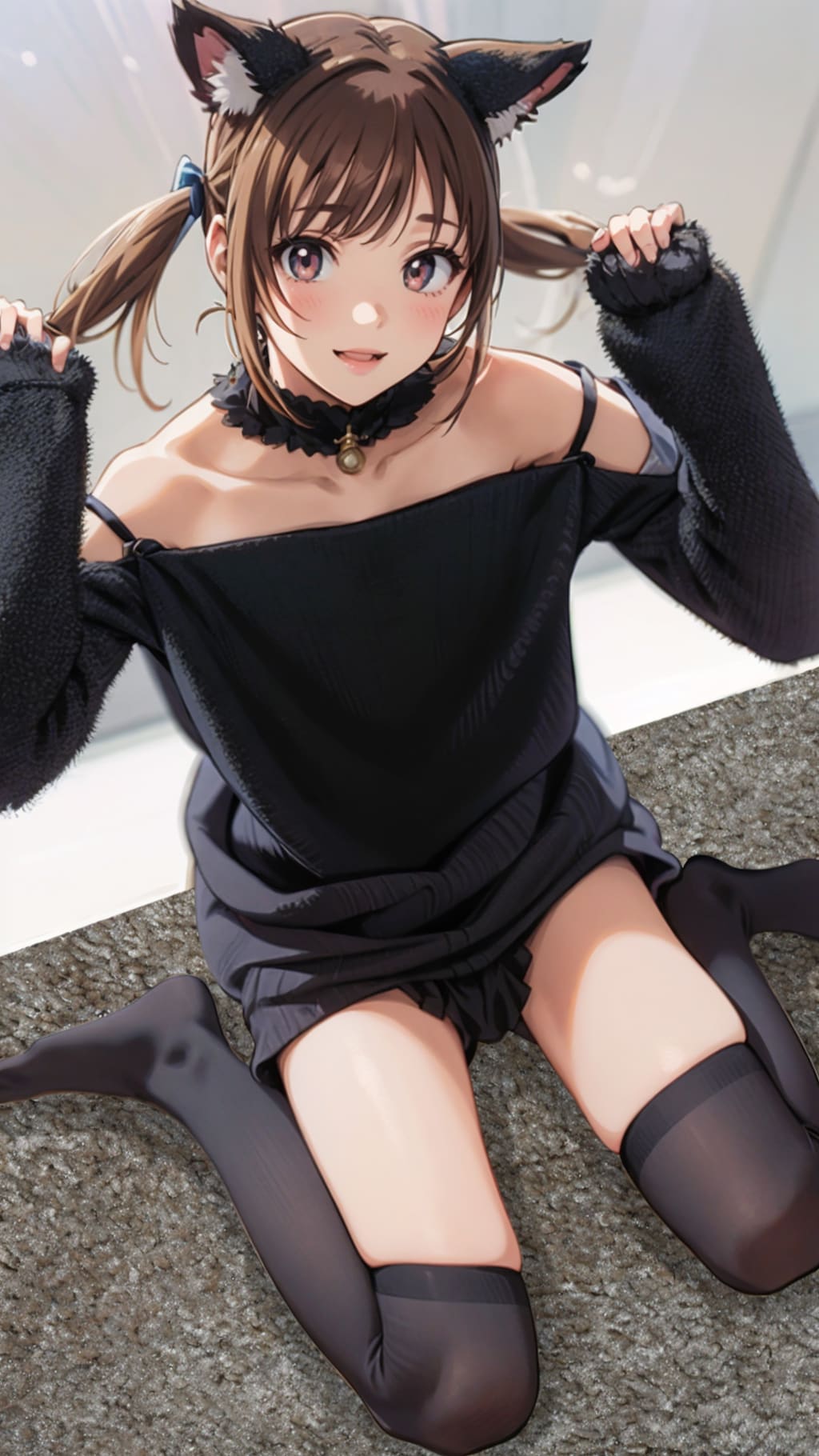 ネコミミモード（黒）