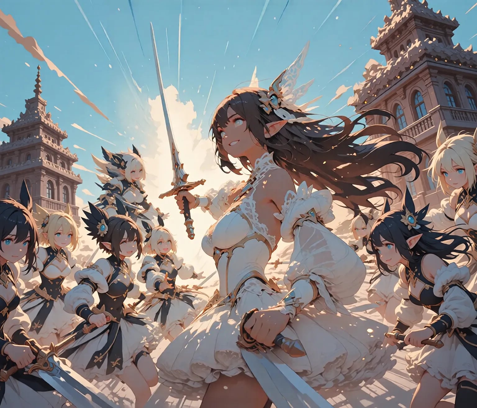 集うエルフの仲間たち | の人気AIイラスト・グラビア