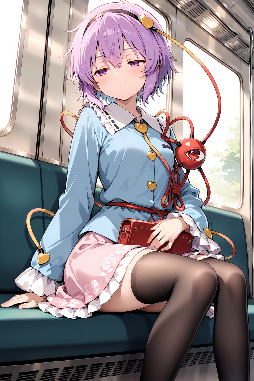 お泊まりするさとりちゃん