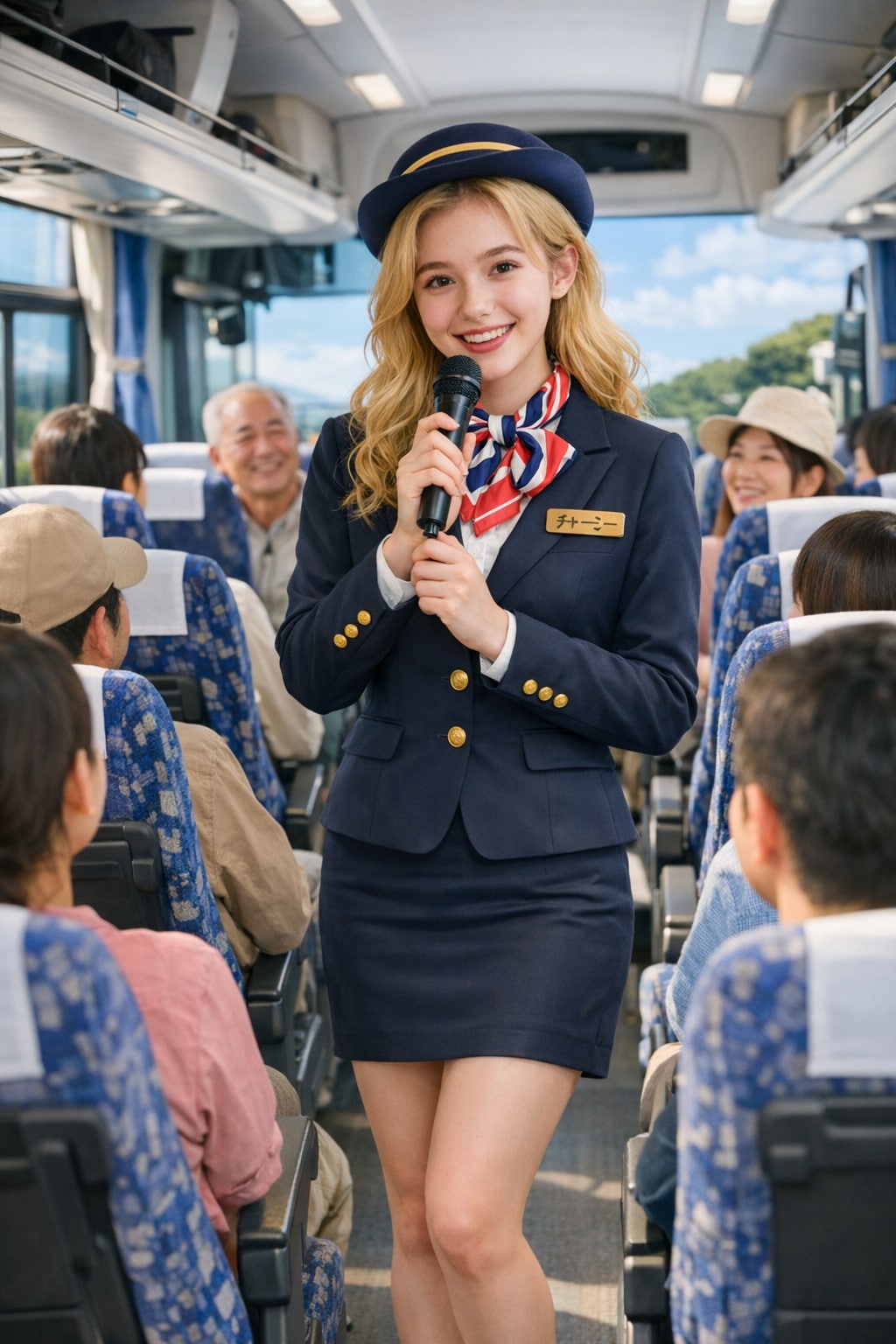 チャーミー💛バスガイド研修中