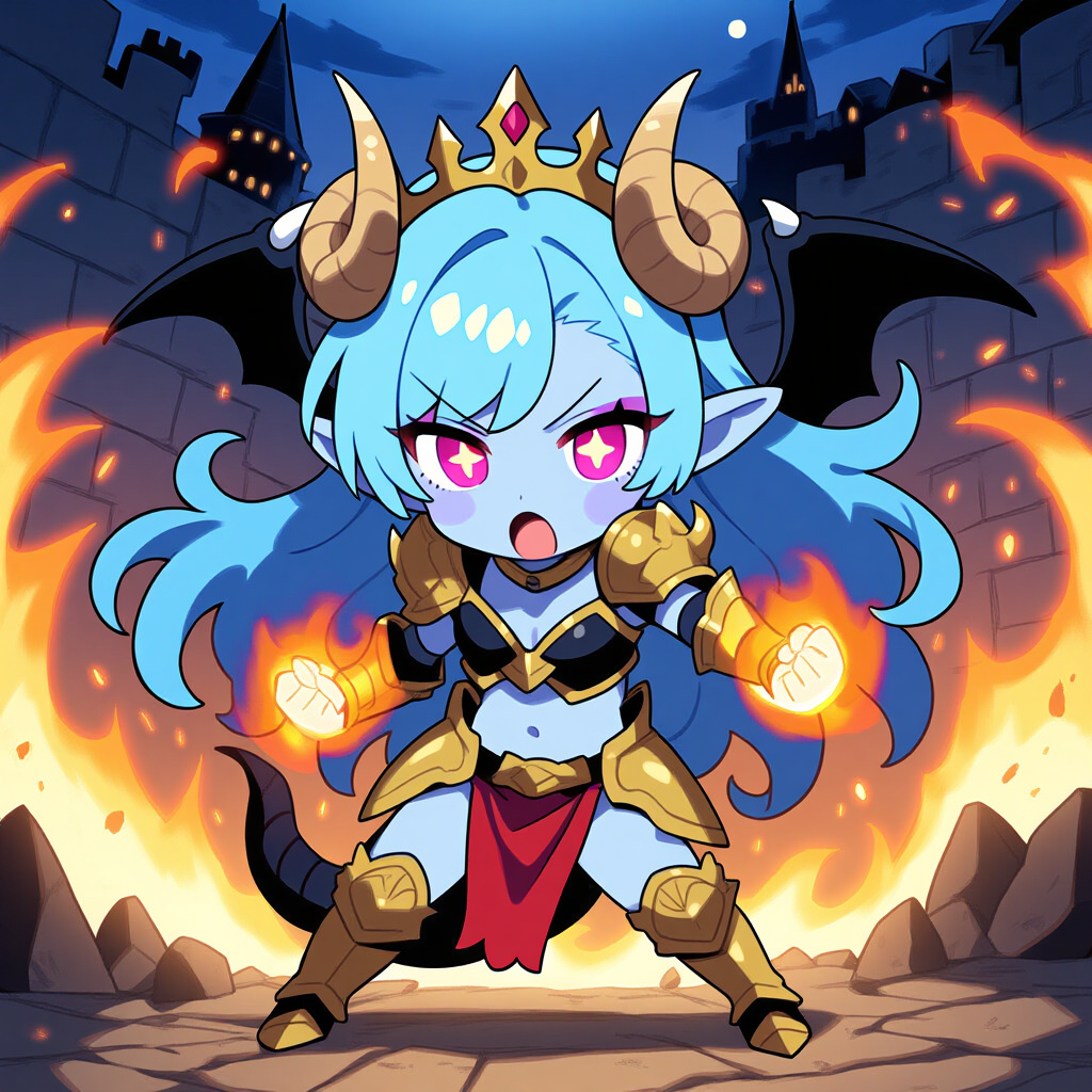 ちびベルゼブブバトル