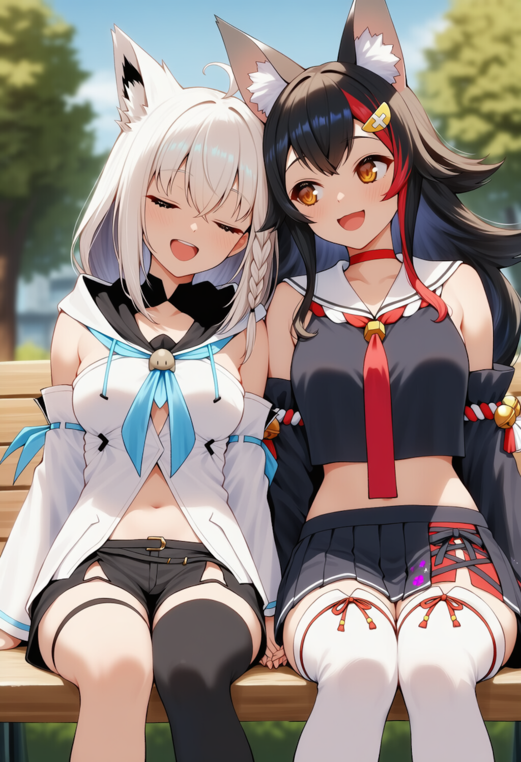 公園でいちゃつくフブミオ