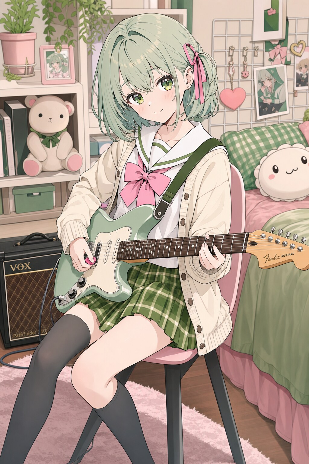puiを持て余したら緑のアイツの美少女化を考えてみる | の人気AIイラスト・グラビア