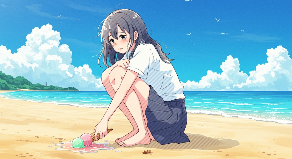 君が流した涙の理由-ImageFX編