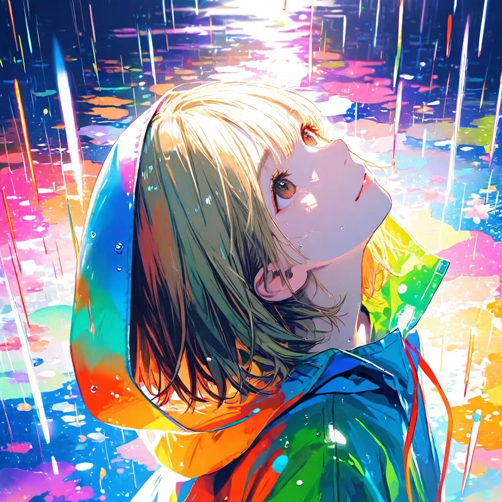 カラフルな少女