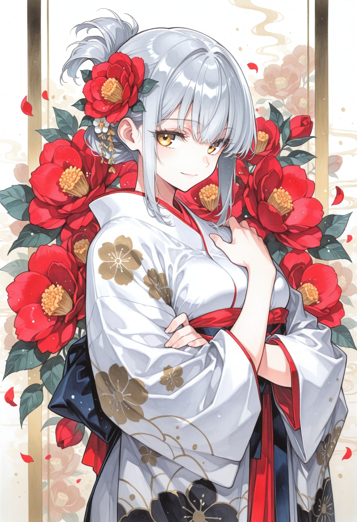 看板娘　flowers | の人気AIイラスト・グラビア