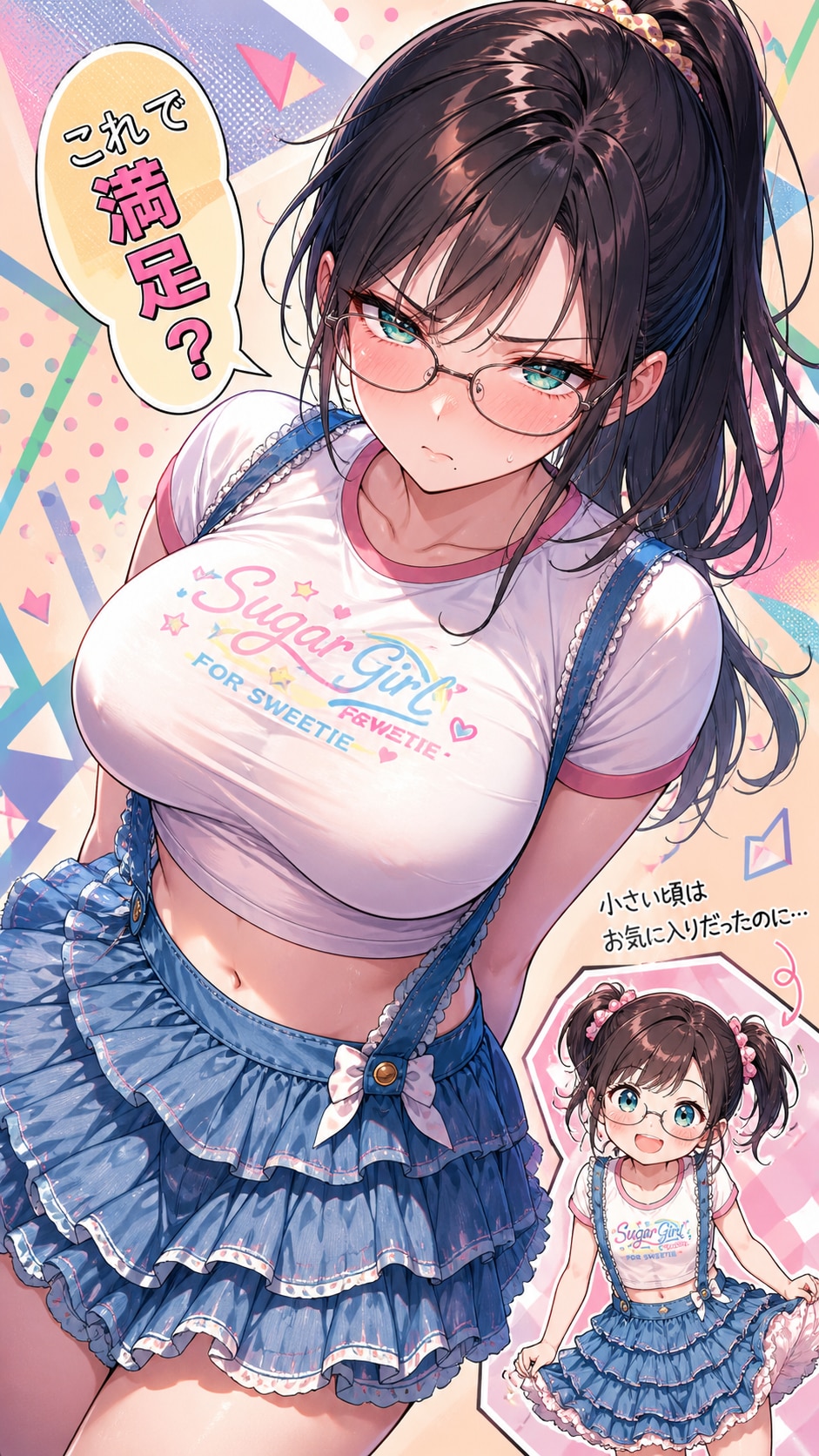 子供の頃の服着てみた「クールなお姉さん編」