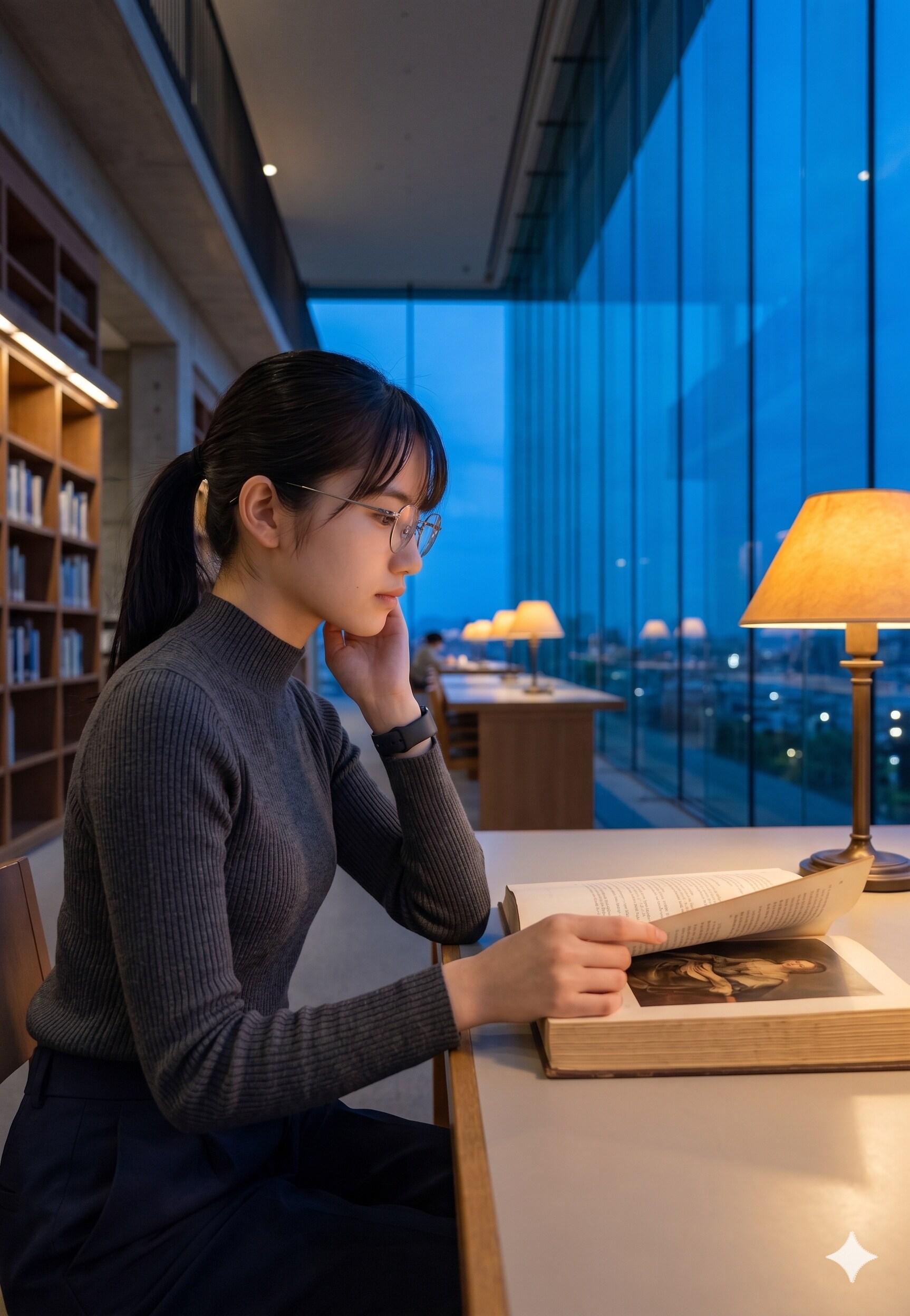 普通の美人　司書