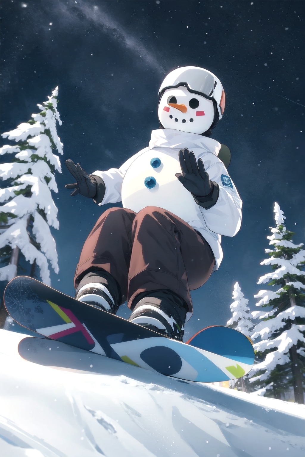 スノーマンスノーボーダー | の人気AIイラスト・グラビア