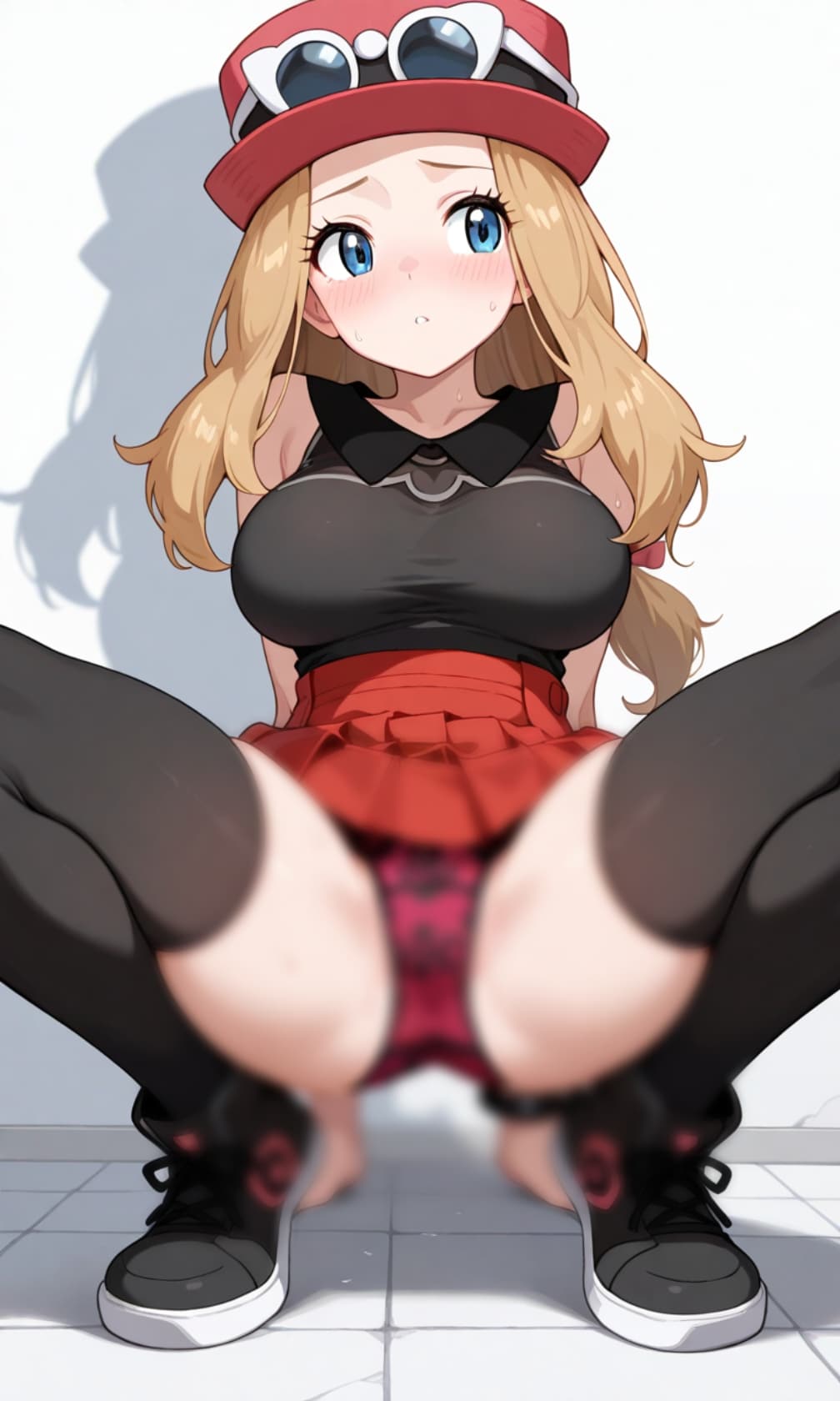 ポケモントレーナー「セレナ」開脚パ◯チラ