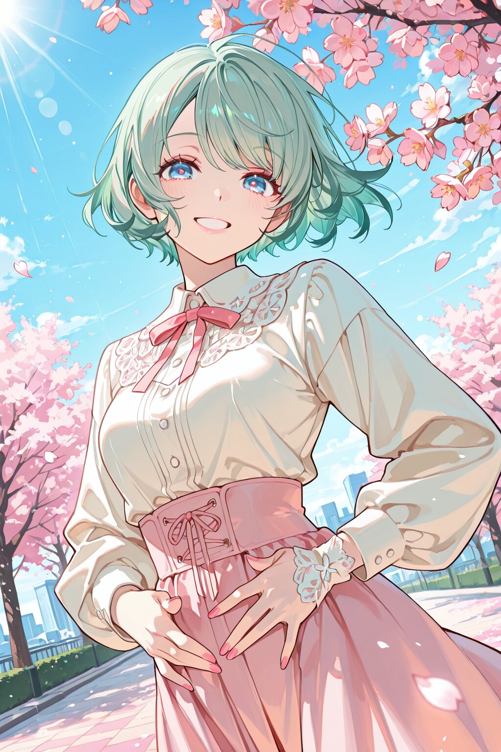 女の子と桜 2026　その１６