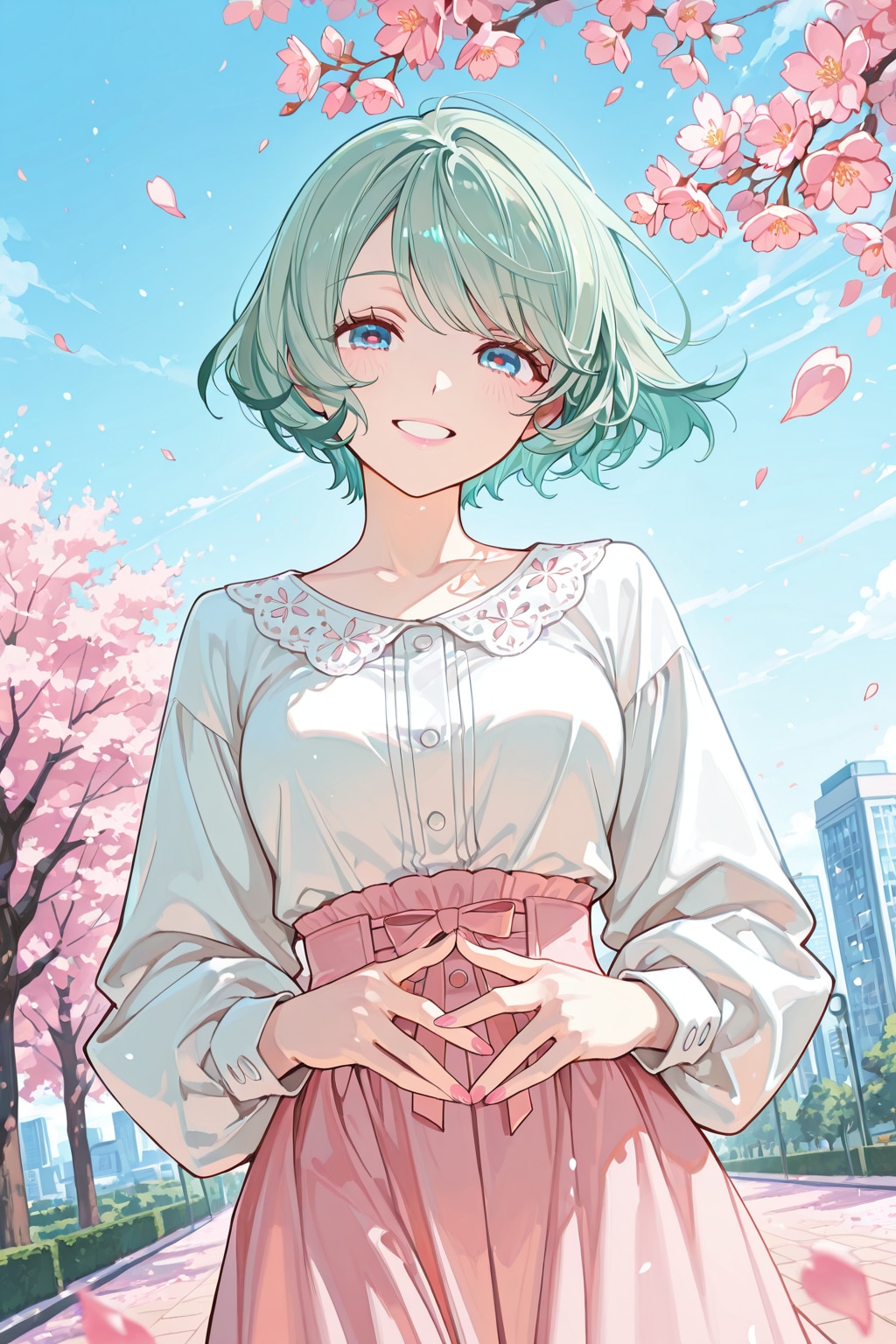 女の子と桜 2026　その１６