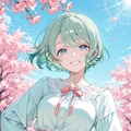女の子と桜 2026　その１６ 2枚目