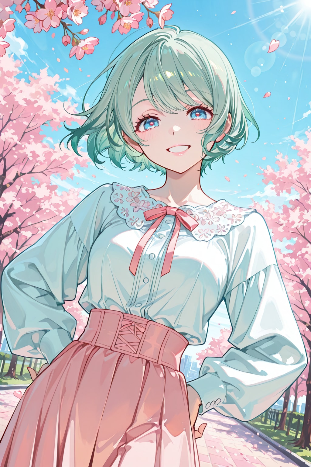 女の子と桜 2026　その１６