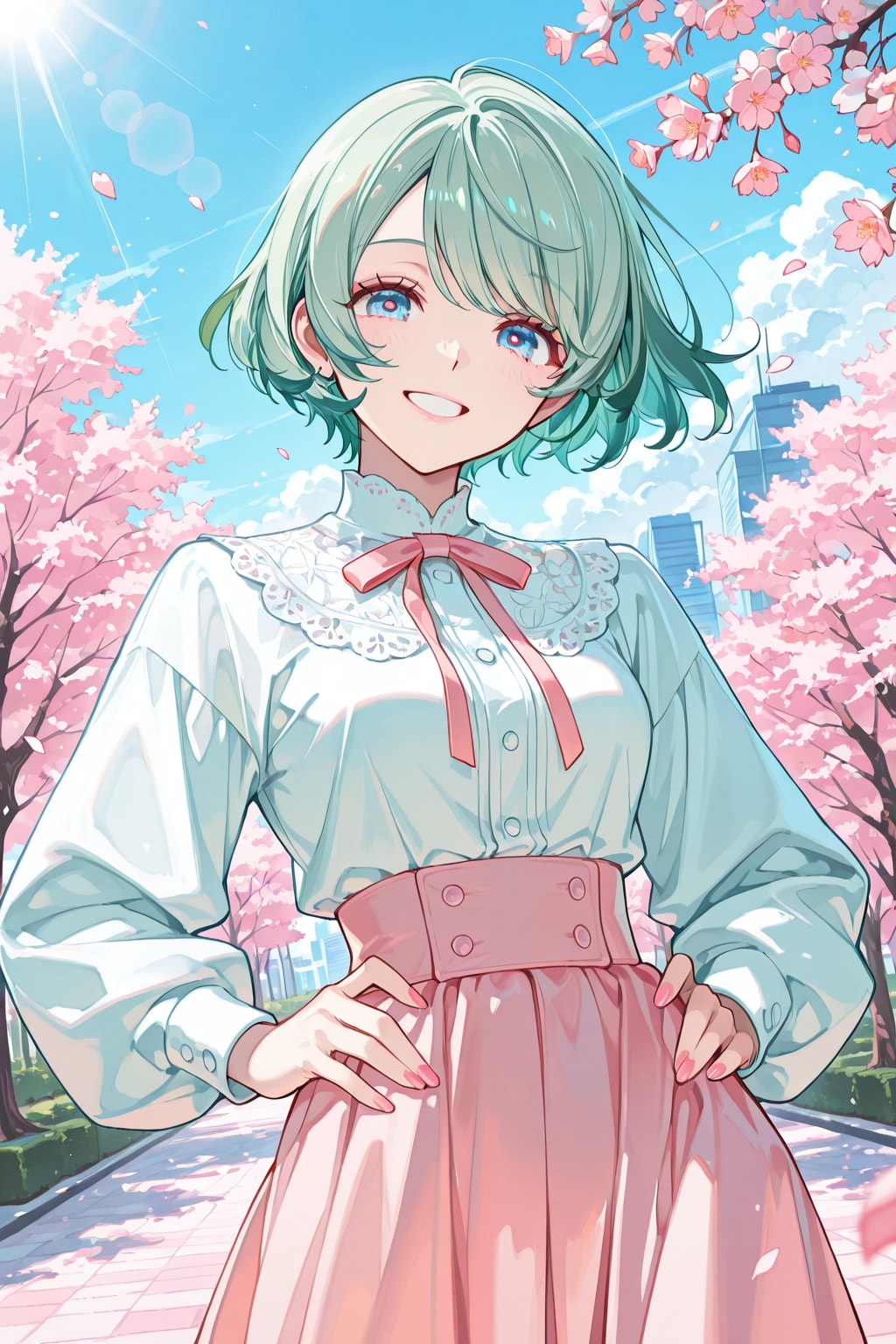 女の子と桜 2026　その１６