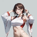 巫女羽織クロップトップ_ver.1 4枚目