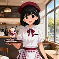 SeeDream版妹ちゃん✨カフェへようこそ‼️🥰☕️✨３ 2枚目