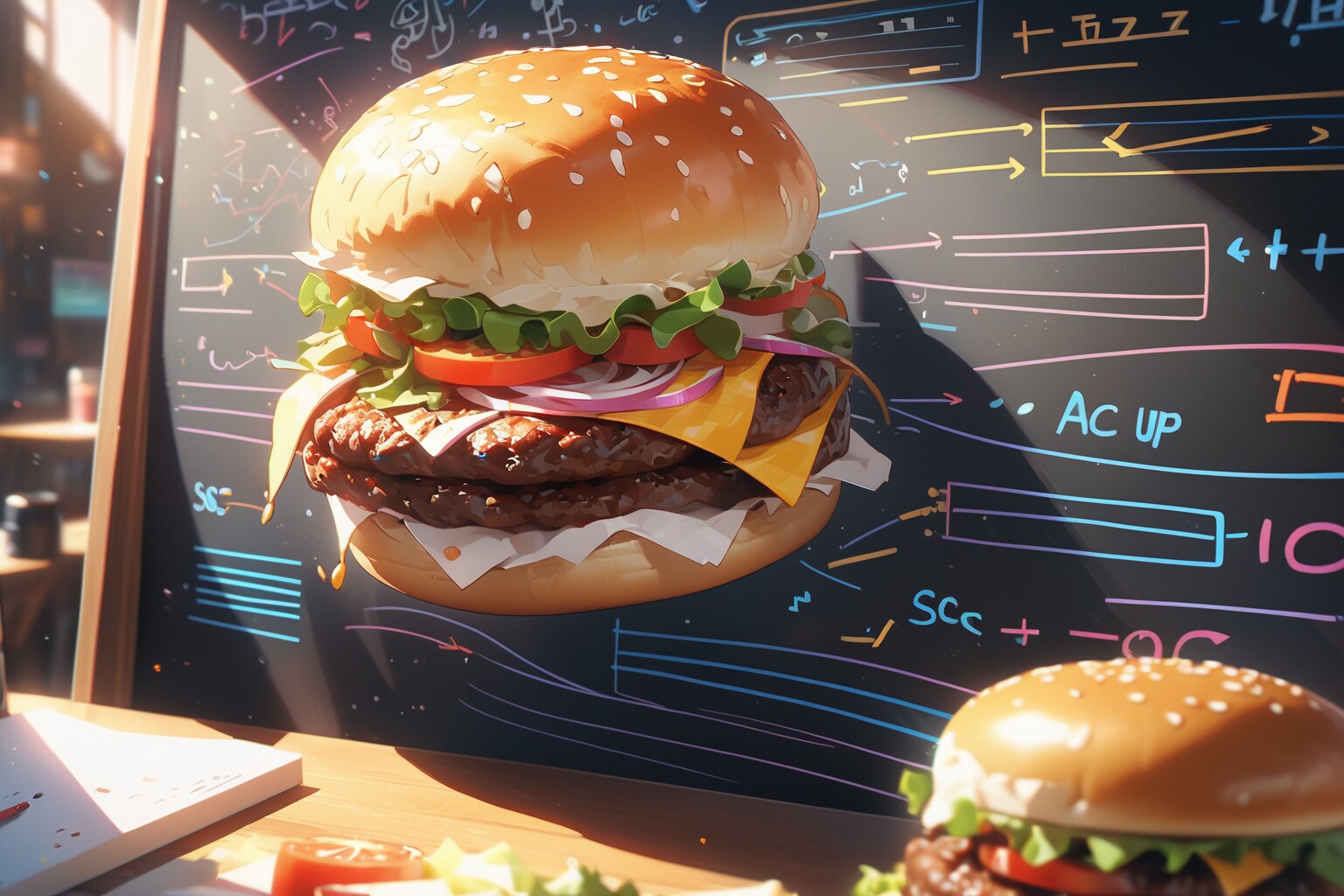 ハンバーガーの作り方のフローチャート | の人気AIイラスト・グラビア