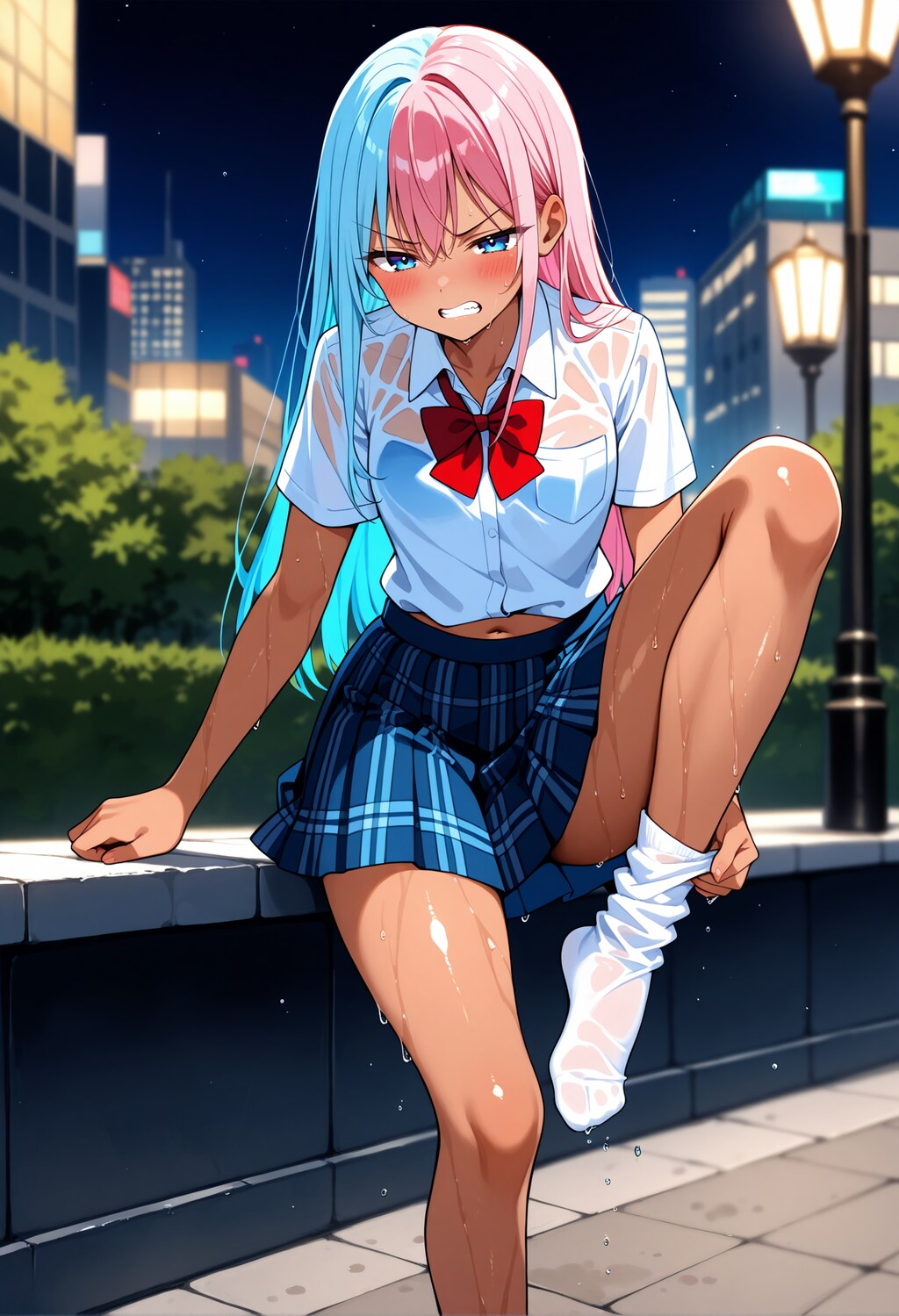 【今日の腹筋】あーもうっ靴の中までぐしょぐしょ...