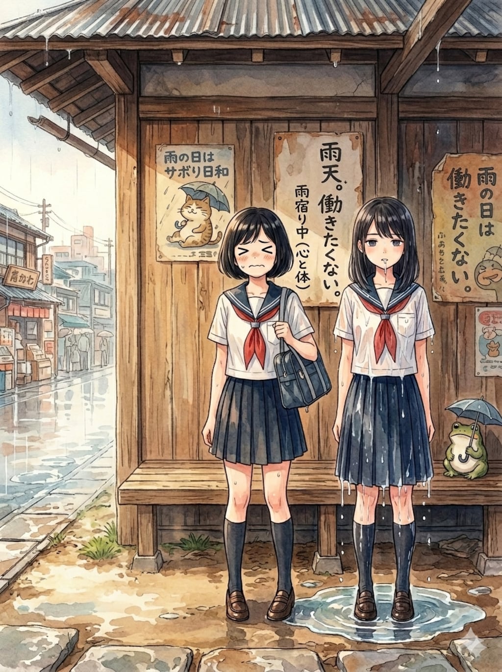 雨宿り