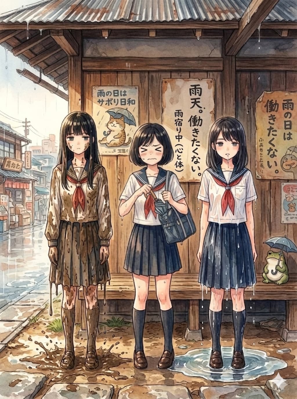雨宿り