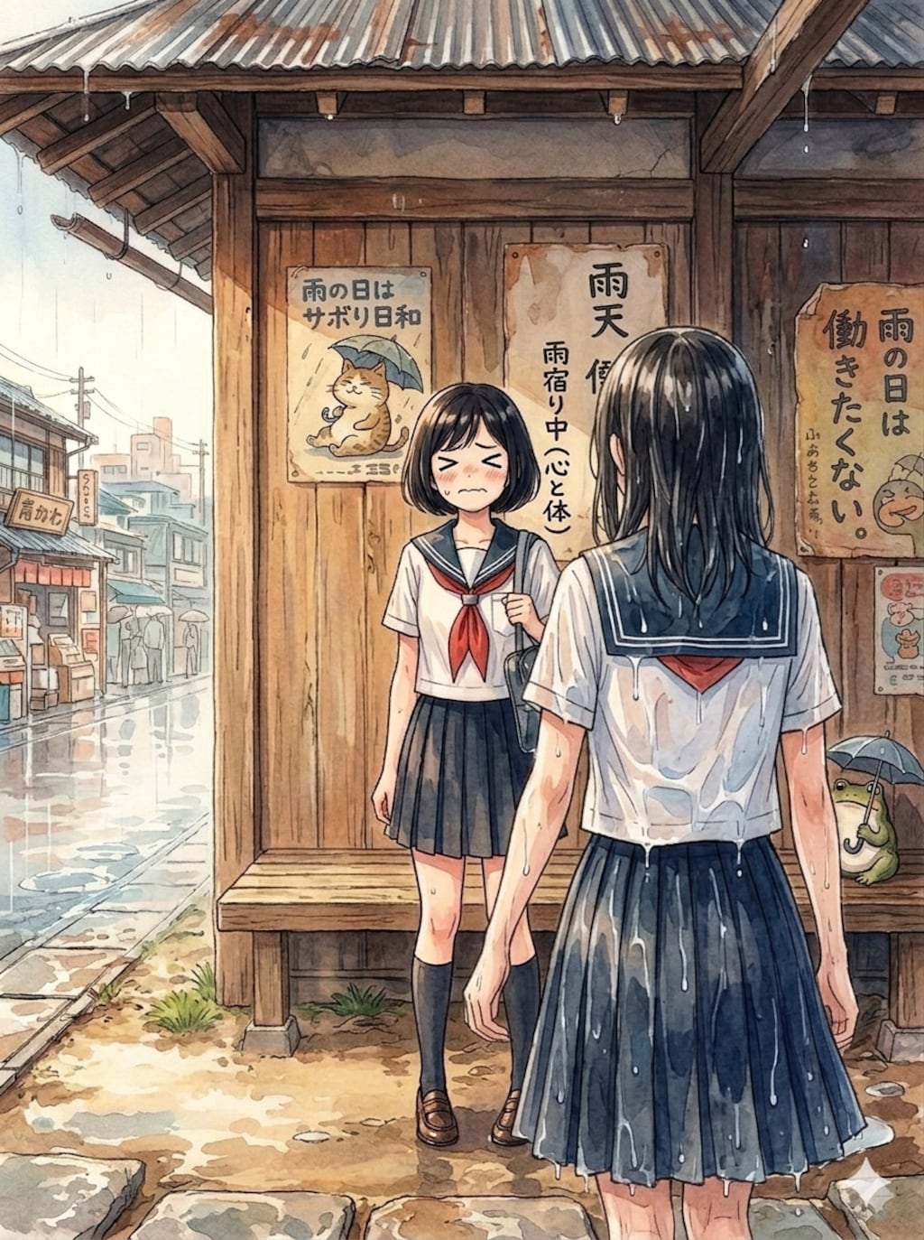 雨宿り