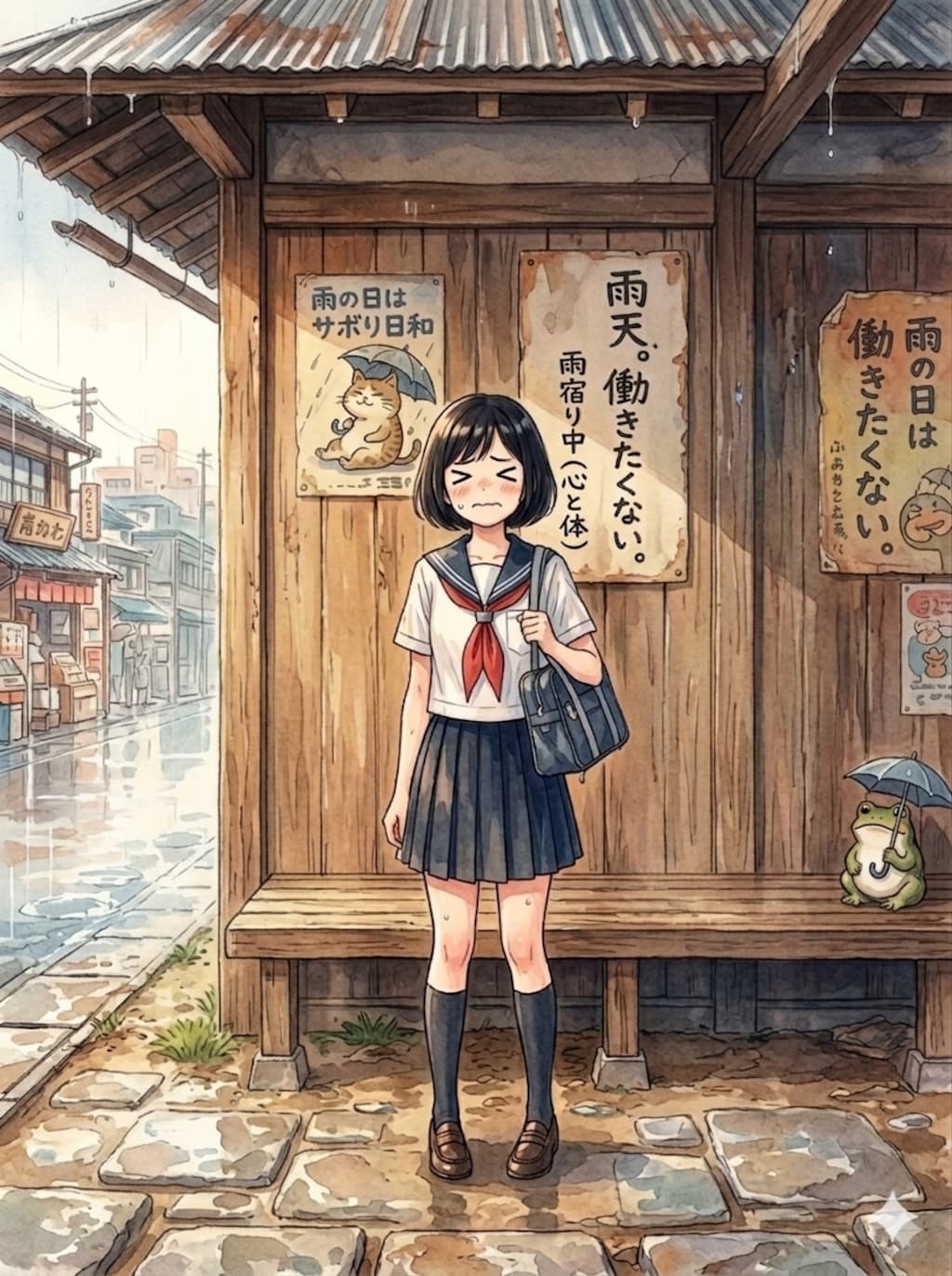 雨宿り