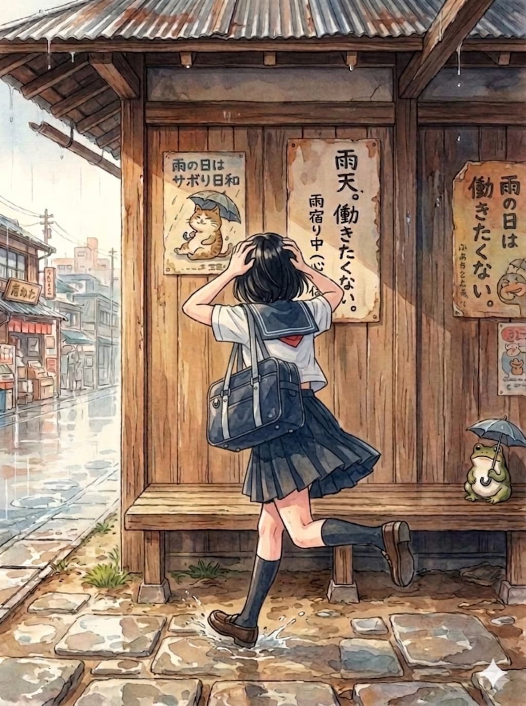雨宿り