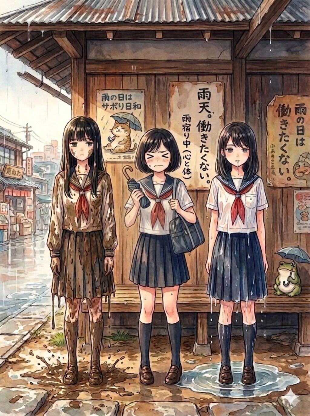 雨宿り