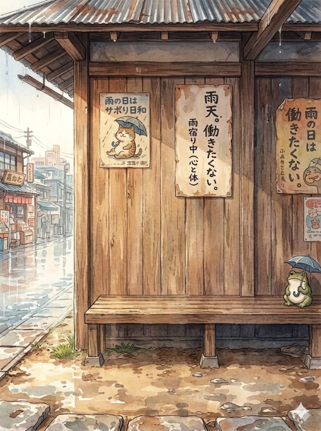 雨宿り