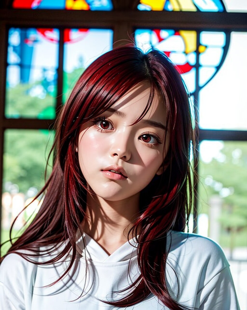 赤髪美女