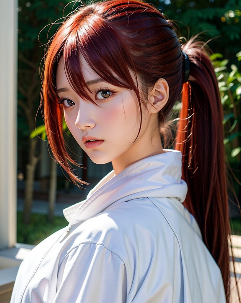赤髪美女