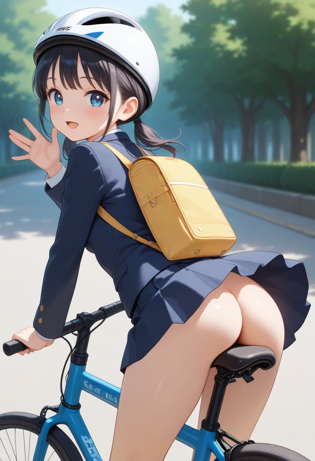 自転車通学の少女(R-18)