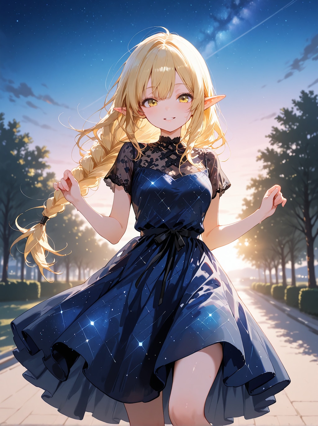 [12枚] 星空ドレス